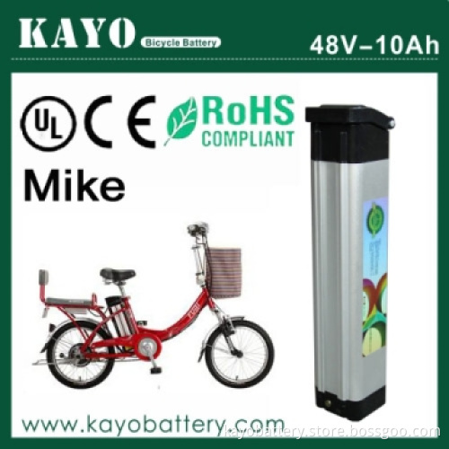 48V10Ah Li-ion Battery Pack used for ebike with charger, Al case, BMS